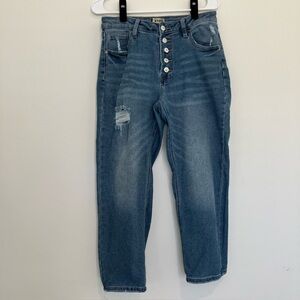 I&M Black Label Button Fly Straight Leg Jeans Size 7 (28)